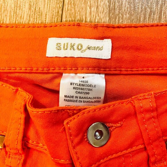 Red Suko Jeans size 4 (small) - Picture 2 of 3